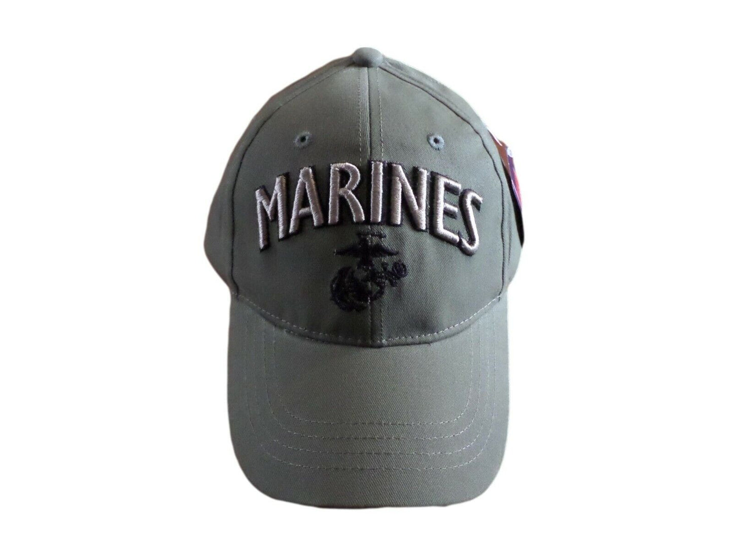 U.S Marine Corps EGA Hat OD Green USMC Licensed ball Cap 3D Design