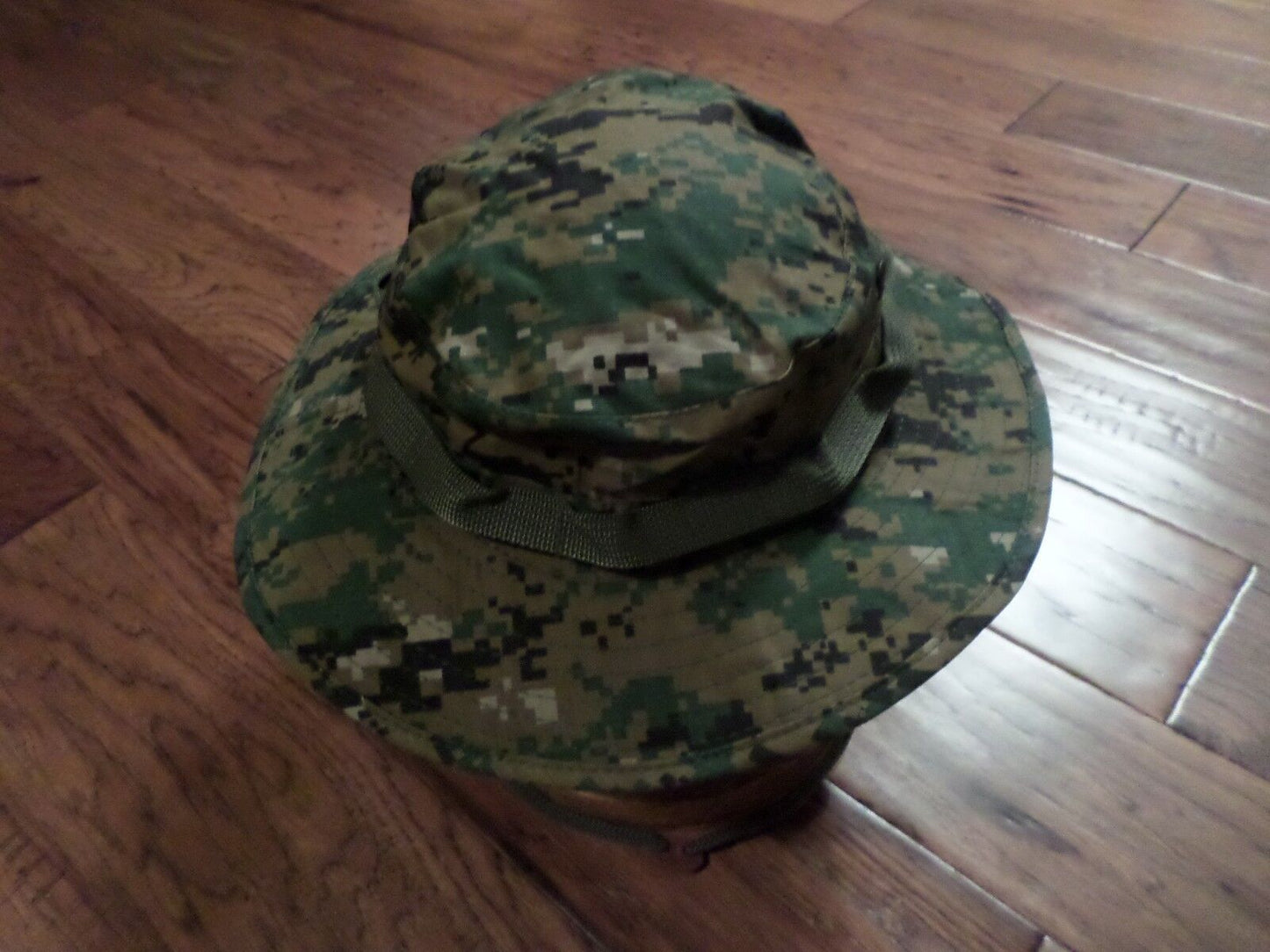 NEW DIGITAL WOODLAND BOONIE HAT SIZE X-LARGE MARINE CORPS CAMOUFLAGE PATTERN