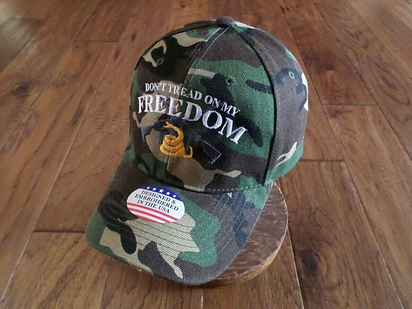 2nd AMENDMENT HAT DON'T TREAD ON MY FREEDOM CAP EMBROIDERED CAMOUFLAGE