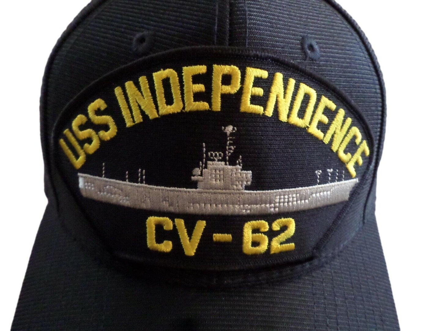 USS INDEPENDENCE CV-62 NAVY SHIP HAT U.S MILITARY OFFICIAL BALL CAP U.S.A MADE