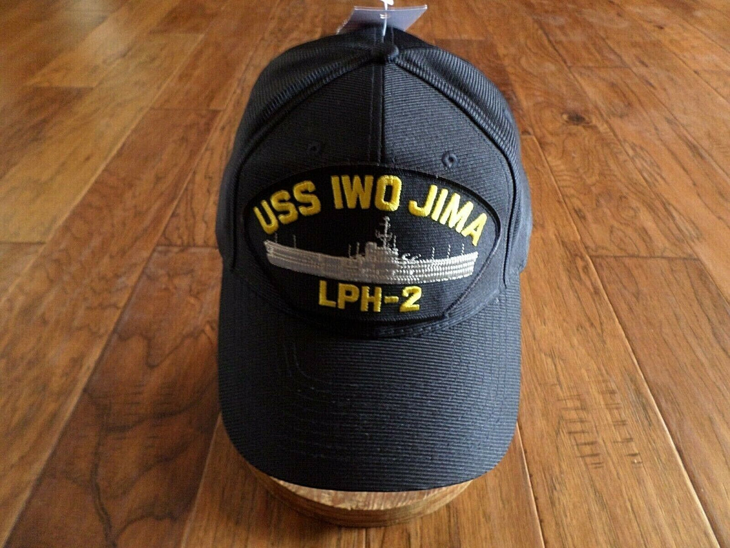 USS IWO JIMA LPH-2 NAVY SHIP HAT U.S MILITARY OFFICIAL BASEBALL CAP U.S.A MADE