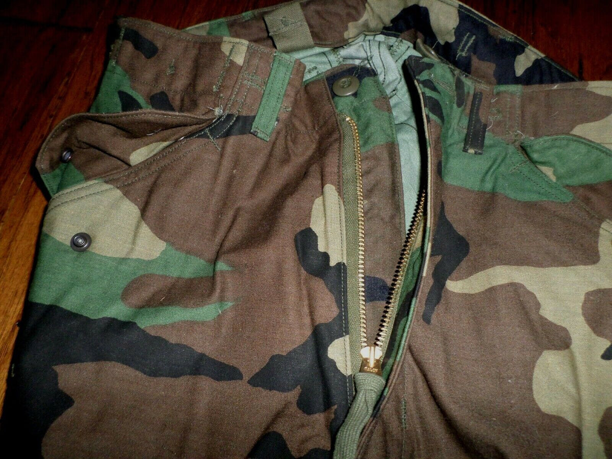 US Army Issue Woodland Cold Weather Field M65 Combat Trousers Size Small/R #255 US Army Issue Woodland Cold Weather Field M65 Combat Trousers Size Small/R #255