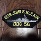 U.S NAVY SHIP HAT PATCH. USS JOHN S. McCAIN DDG-56 SHIP PATCH U.S.A MADE