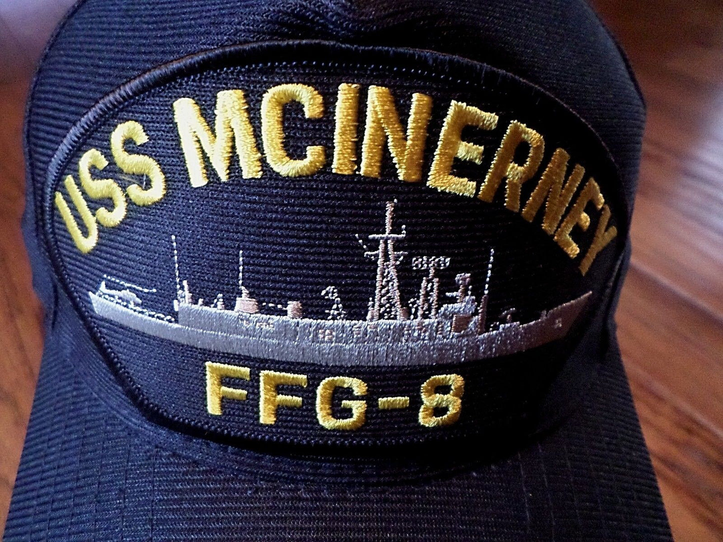 USS MCINERNEY FFG-8 NAVY SHIP HAT U.S MILITARY OFFICIAL BALL CAP U.S.A MADE