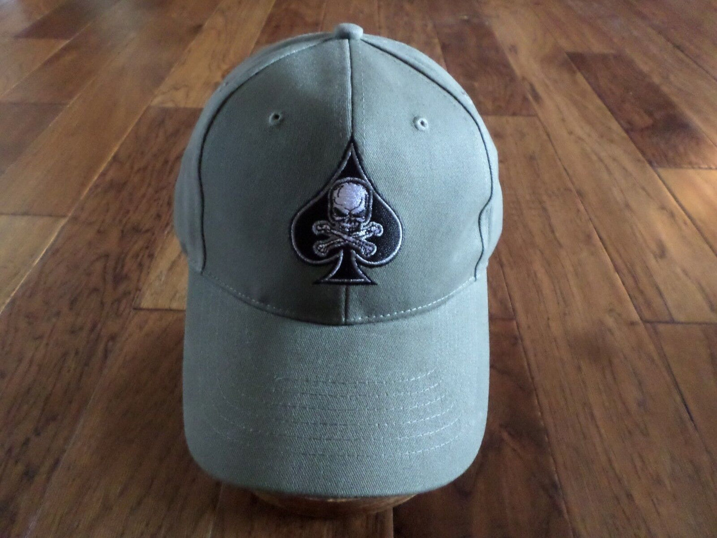 New Polo Style Death Spade Embroidered OD Green Baseball Hat Cap