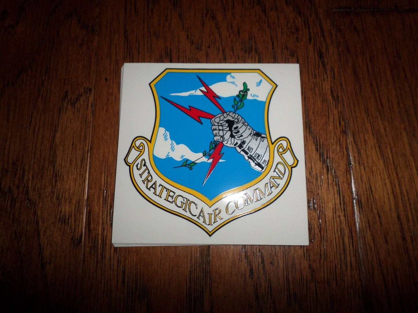 U.S MILITARY AIR FORCE STRATEGIC AIR COMMAND WINDOW DECAL STICKER 3.5" X 3.5"