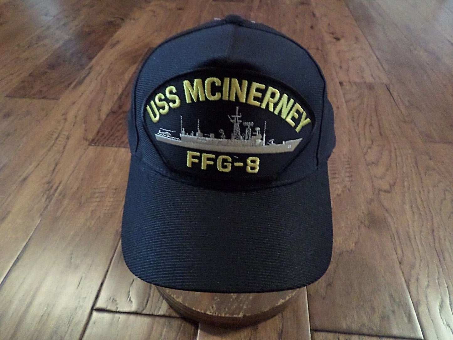 USS MCINERNEY FFG-8 NAVY SHIP HAT U.S MILITARY OFFICIAL BALL CAP U.S.A MADE