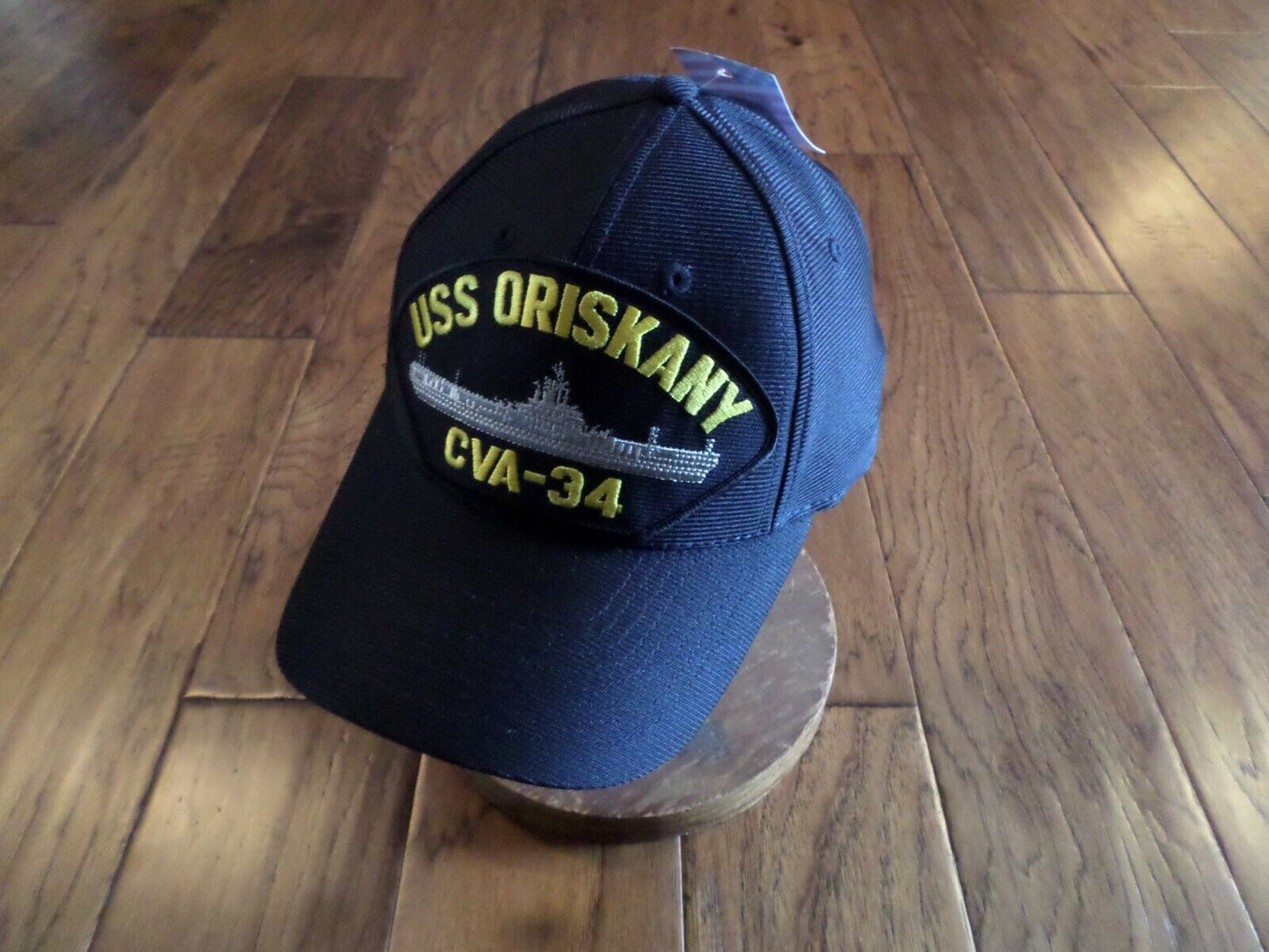 USS ORISKANY CVA - 34 NAVY SHIP HAT U.S MILITARY OFFICIAL BALL CAP U.S.A. MADE