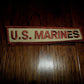 U.S Marines Uniform Tape Patch Name Tag Chest Breast Tab Embroidered Insignia