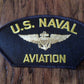 U.S MILITARY NAVY PILOT WINGS HAT PATCH NAVAL AVIATION