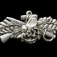 U.S NAVY SEABEES COMBAT SERVICE WARFARE HAT LAPEL PIN POST BACK MINIATURE 1.5"