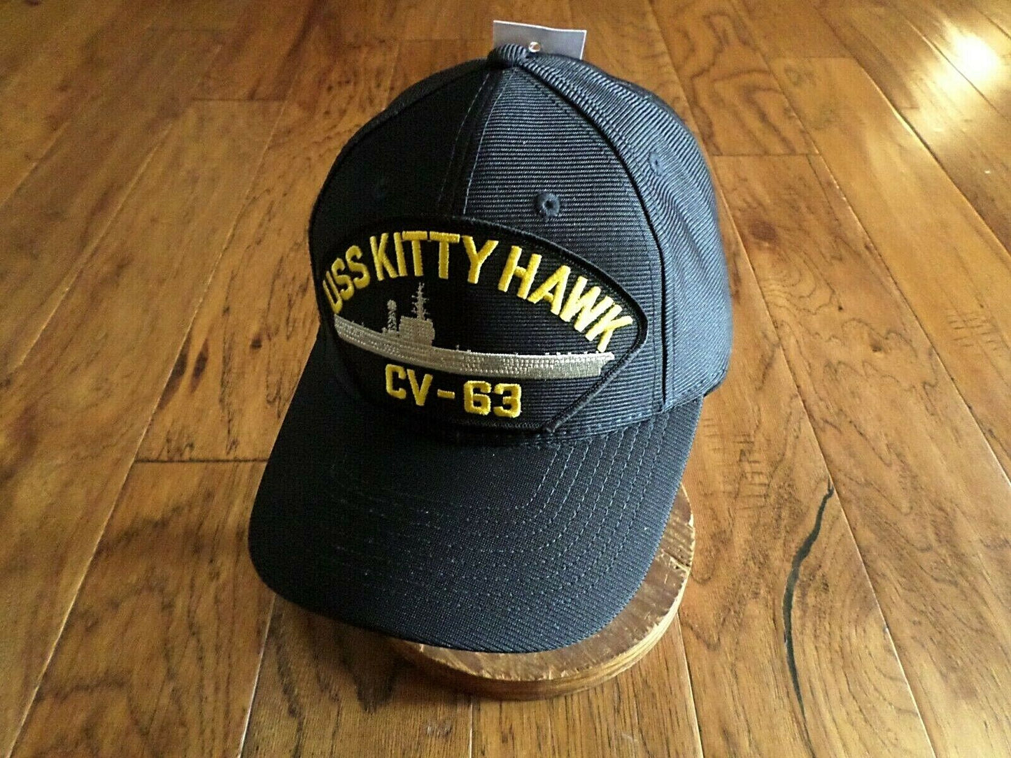 USS KITTY HAWK CV-63 NAVY SHIP HAT U.S MILITARY OFFICIAL BALL CAP U.S.A MADE