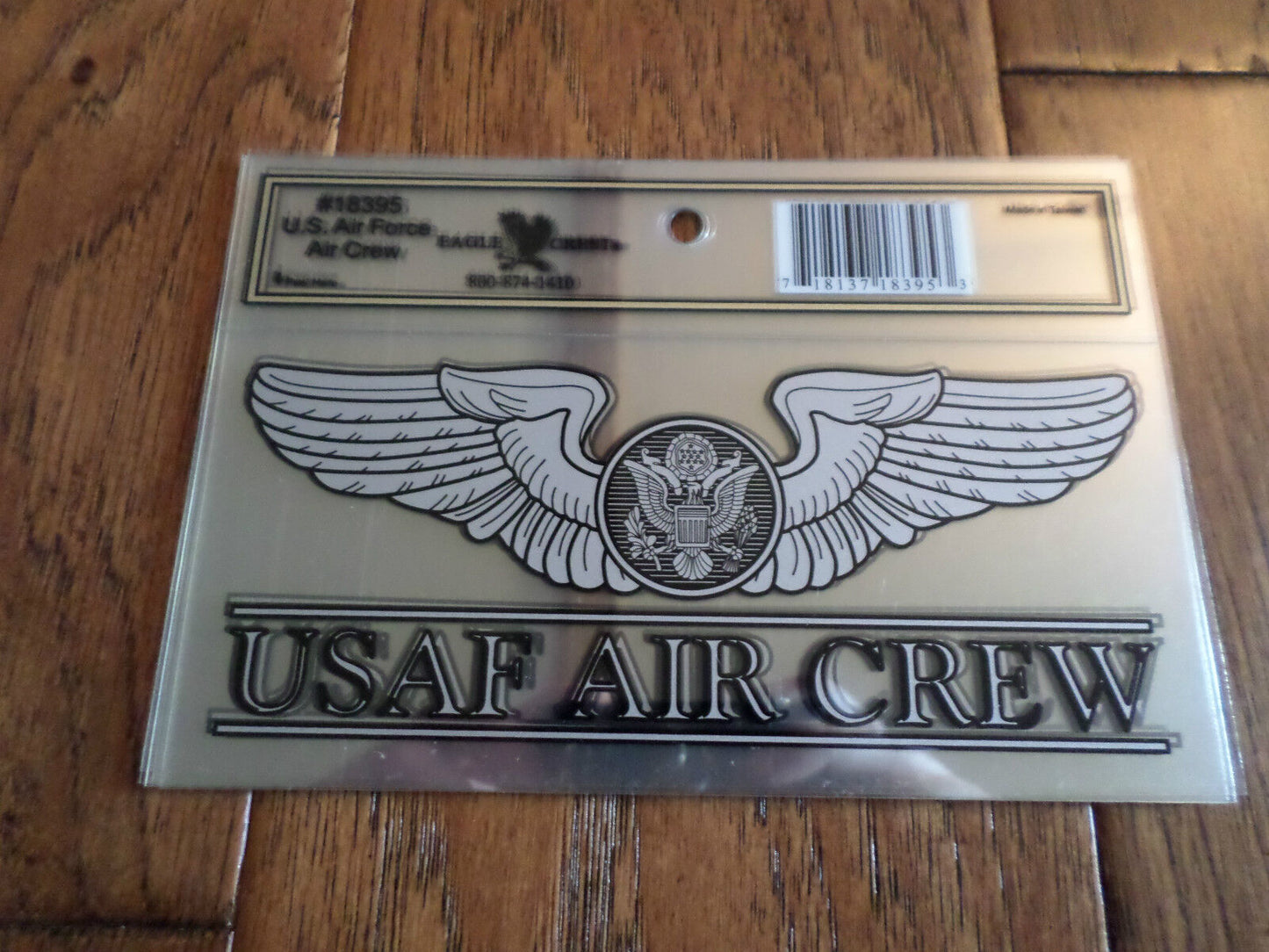 U.S AIR FORCE AIR CREW WINDOW DECAL BUMPER STICKER OFFICIAL AIR FORCE PRODUCT