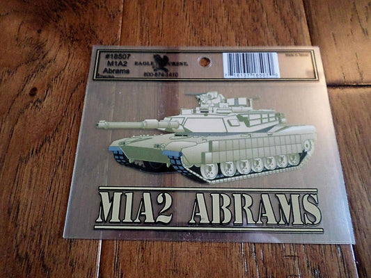 U.S ARMY M1A2 ABRAMS TANK  WINDOW DECAL/BUMPER STICKER OFFICIAL ARMY PRODUCT