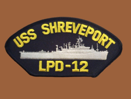 USS SHREVEPORT LPD-12 U.S NAVY SHIP HAT PATCH U.S.A MADE