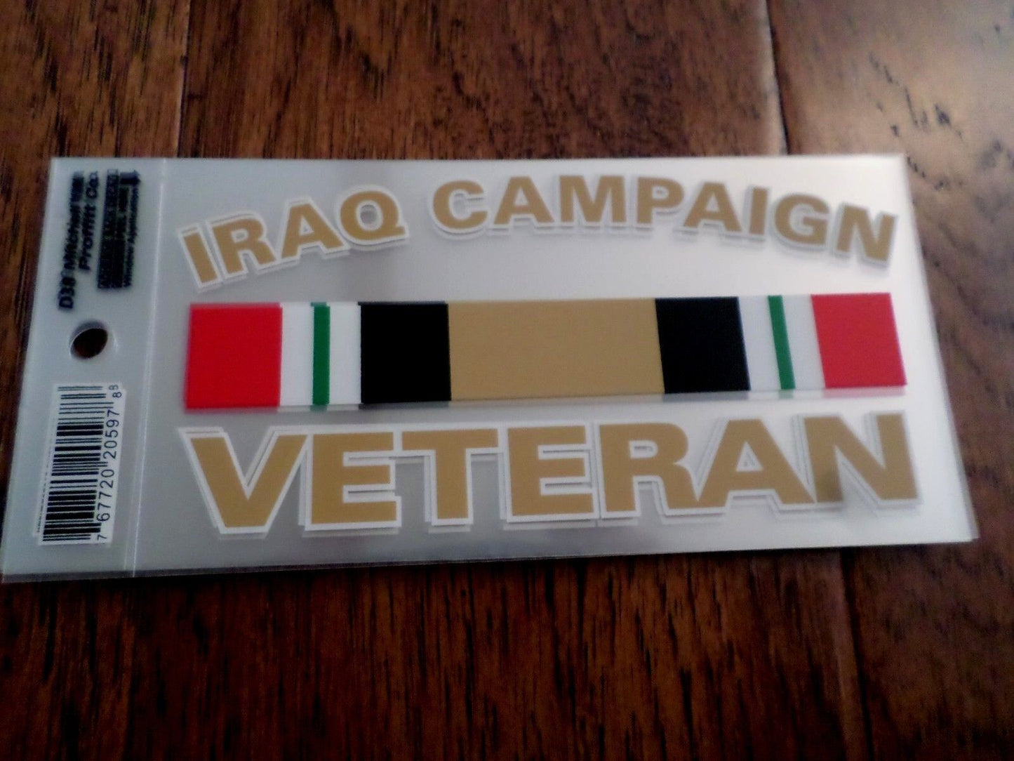 U.S MILITARY IRAQ CAMPAIGN  VETERAN WINDOW DECAL BUMPER STICKER