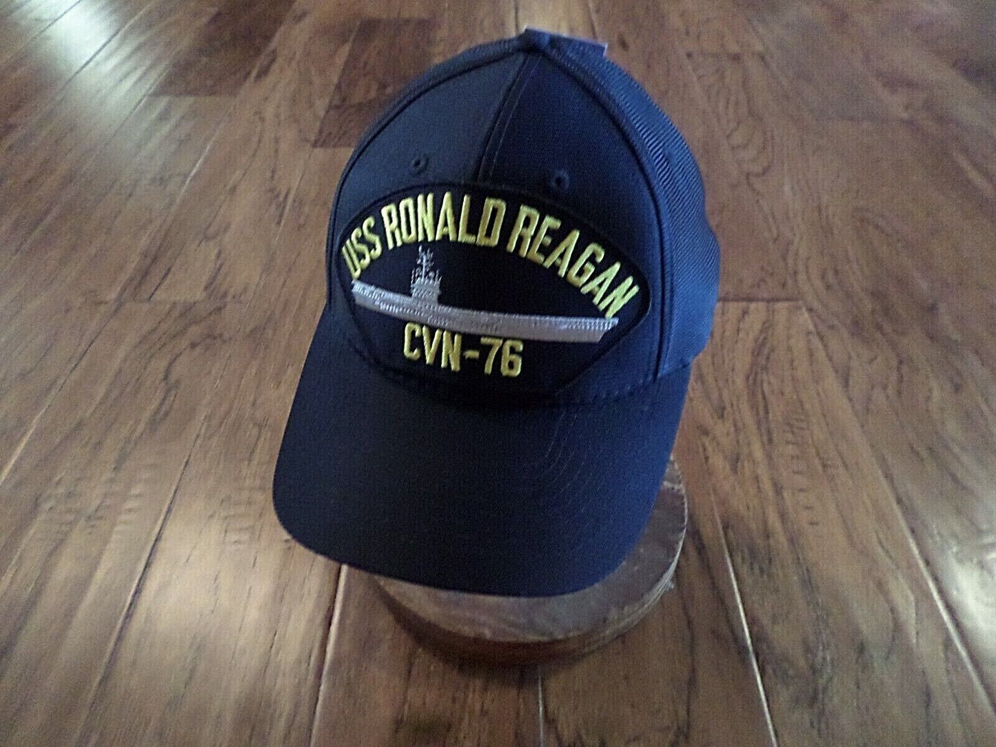 USS RONALD REAGAN CVN-76 NAVY SHIP HAT U.S MILITARY OFFICIAL BALL CAP USA MADE