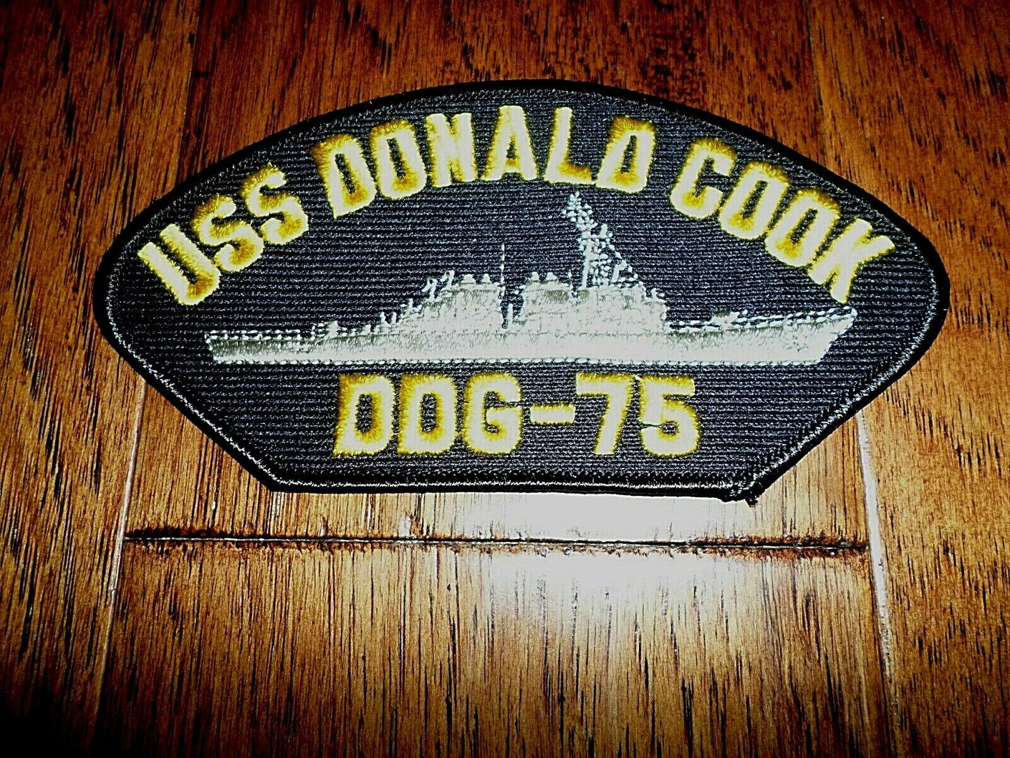 U.S NAVY SHIP HAT PATCH. USS DONALD COOK DDG-75 SHIP PATCH U.S.A MADE