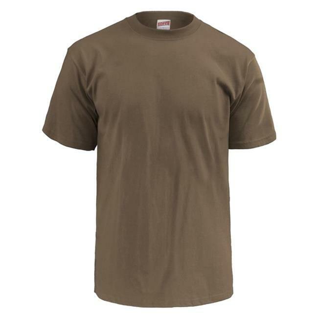 NEW MILITARY BROWN UNDER SHIRTS XX-LARGE T-SHIRT U.S.A MADE BY SOFFE