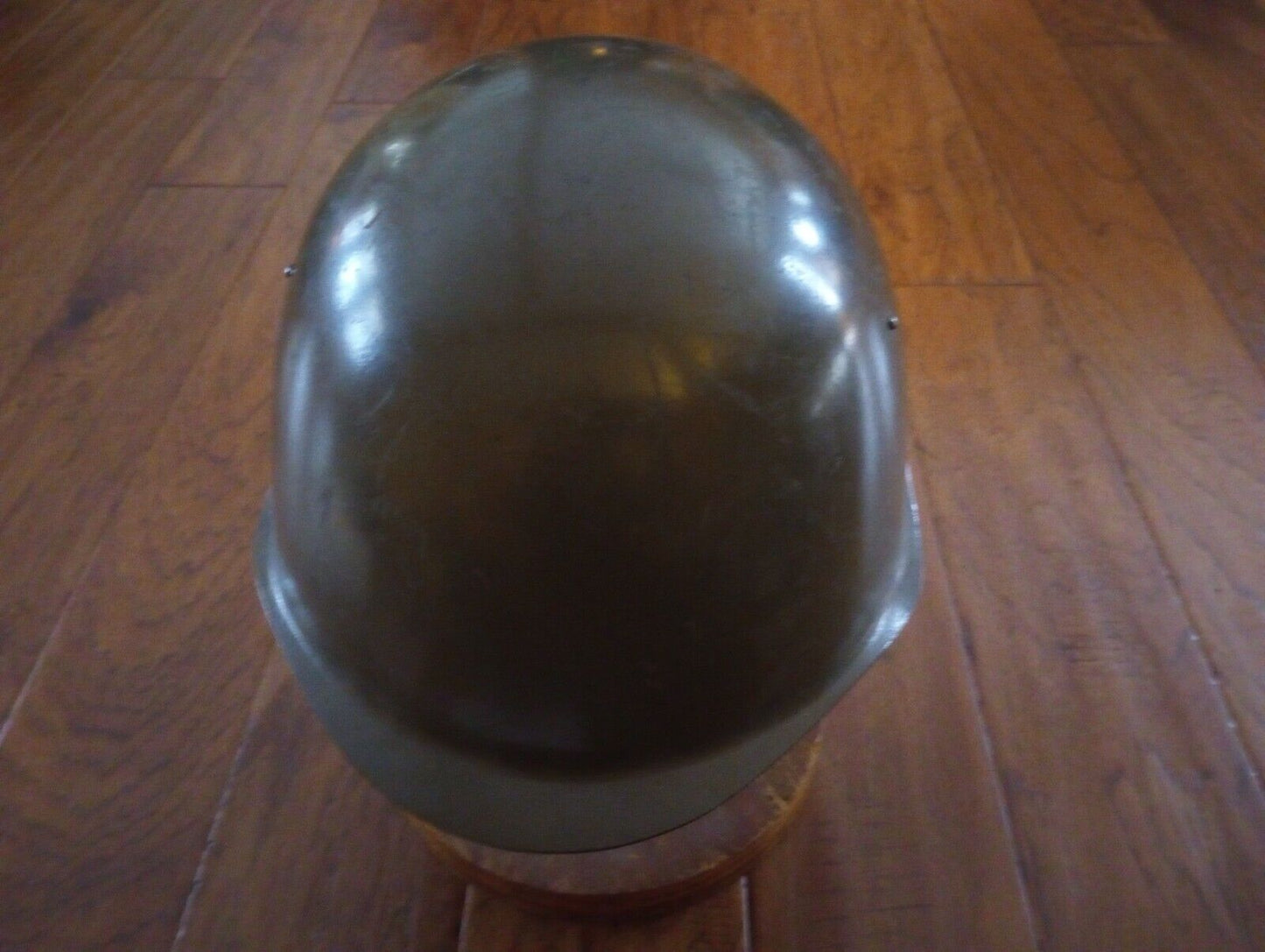 CZECH MILITARY VZ-53 HELMET AND LEATHER LINER WITH CHIN STRAP EARLY VERSION