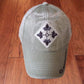 U.S ARMY 4TH INFANTRY DIVISION HAT MILITARY BASEBALL CAP OD GREEN STONE WASHED