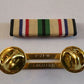 SOUTHWEST ASIA RIBBON WITH BRASS RIBBON HOLDER U.S MILITARY GULF WARS VETERAN