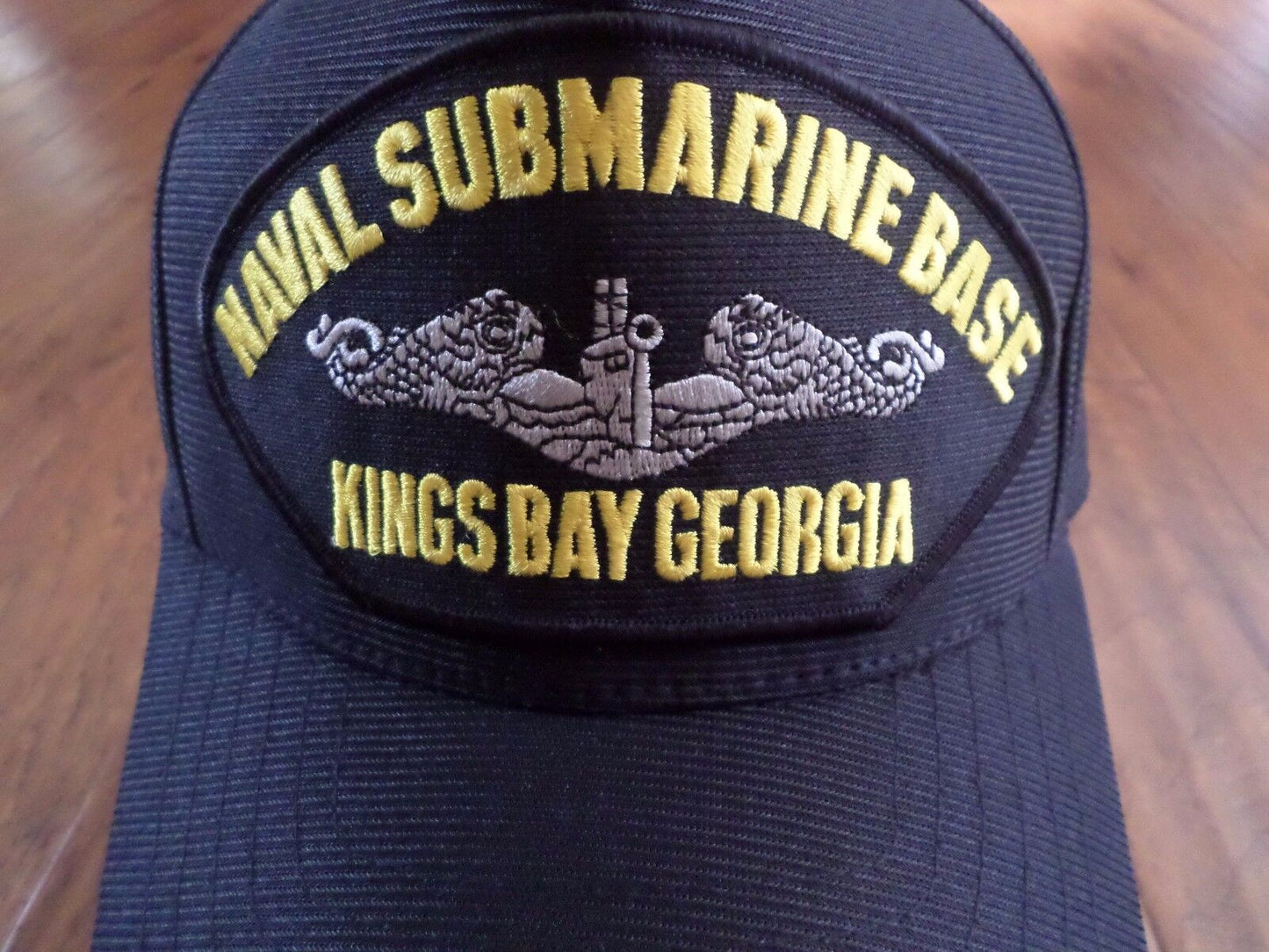 NAVAL SUBMARINE BASE KINGS BAY GEORGIA HAT OFFICIAL MILITARY BALL CAP USA MADE