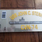 U.S MILITARY NAVY SHIP USS JOHN C. STENNIS CVN-74 WINDOW DECAL BUMPER STICKER