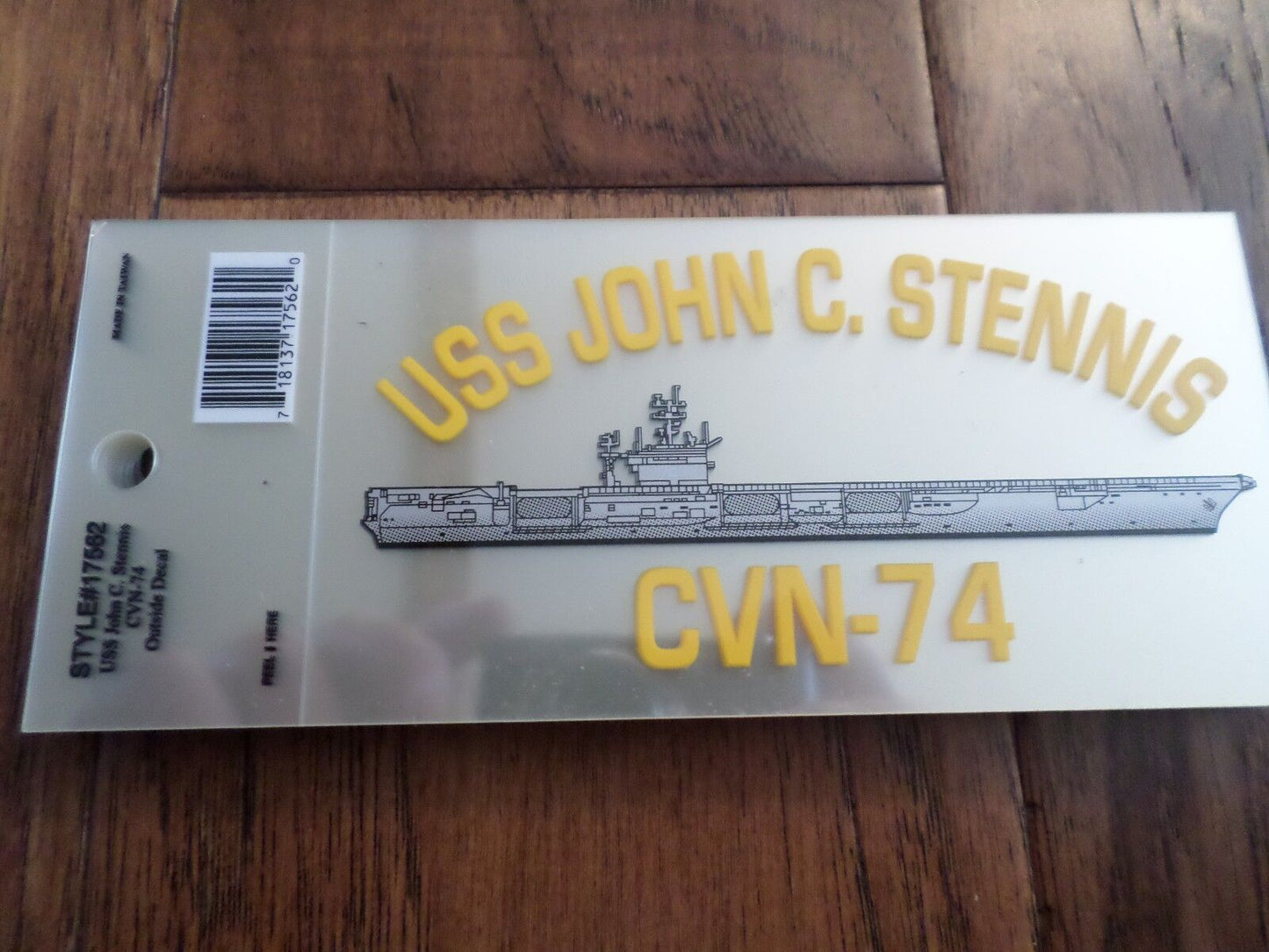 U.S MILITARY NAVY SHIP USS JOHN C. STENNIS CVN-74 WINDOW DECAL BUMPER STICKER