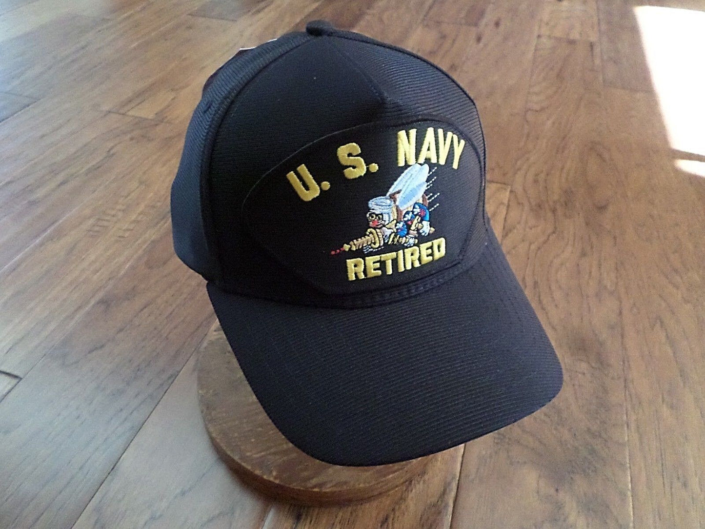 U.S NAVY RETIRED SEABEES HAT U.S MILITARY OFFICIAL BALL CAP U.S.A MADE