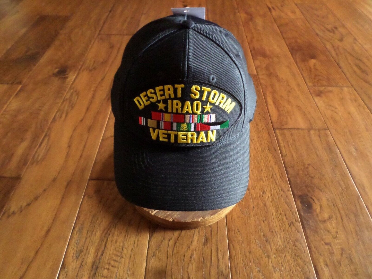 MILITARY DESERT STORM IRAQ VETERAN HAT U.S MILITARY OFFICIAL BALL CAP U.S.A MADE