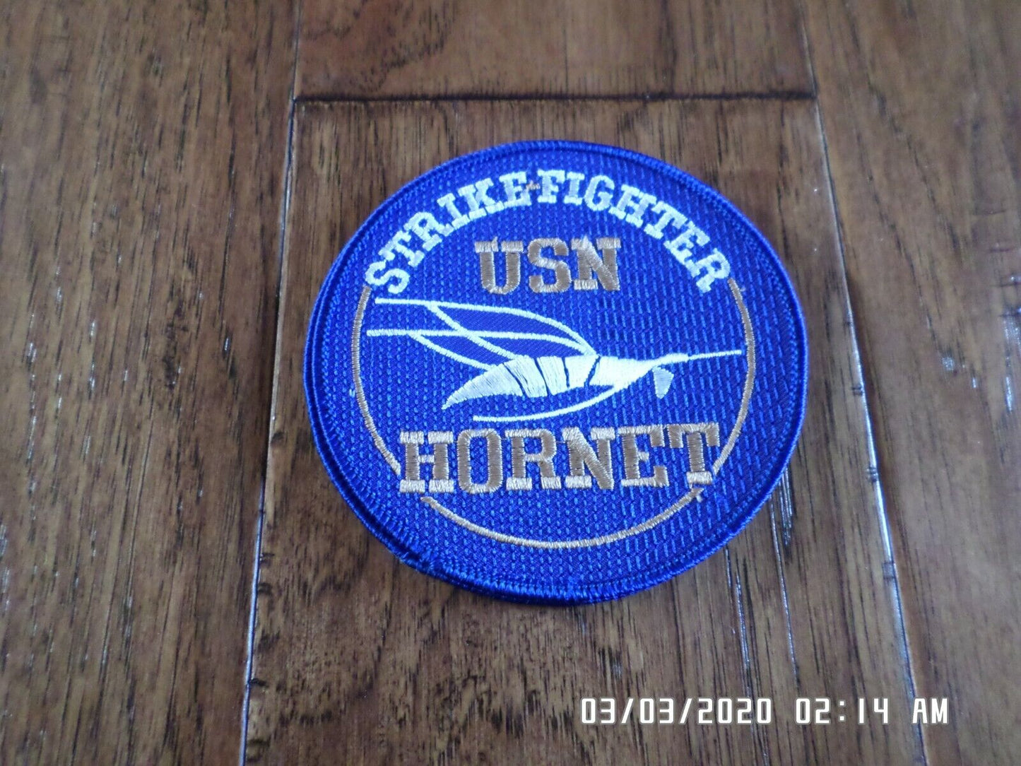 U.S NAVY HORNET STRIKE FIGHTER PATCH USN F/A 18 HORNET NEW 4" X 4"