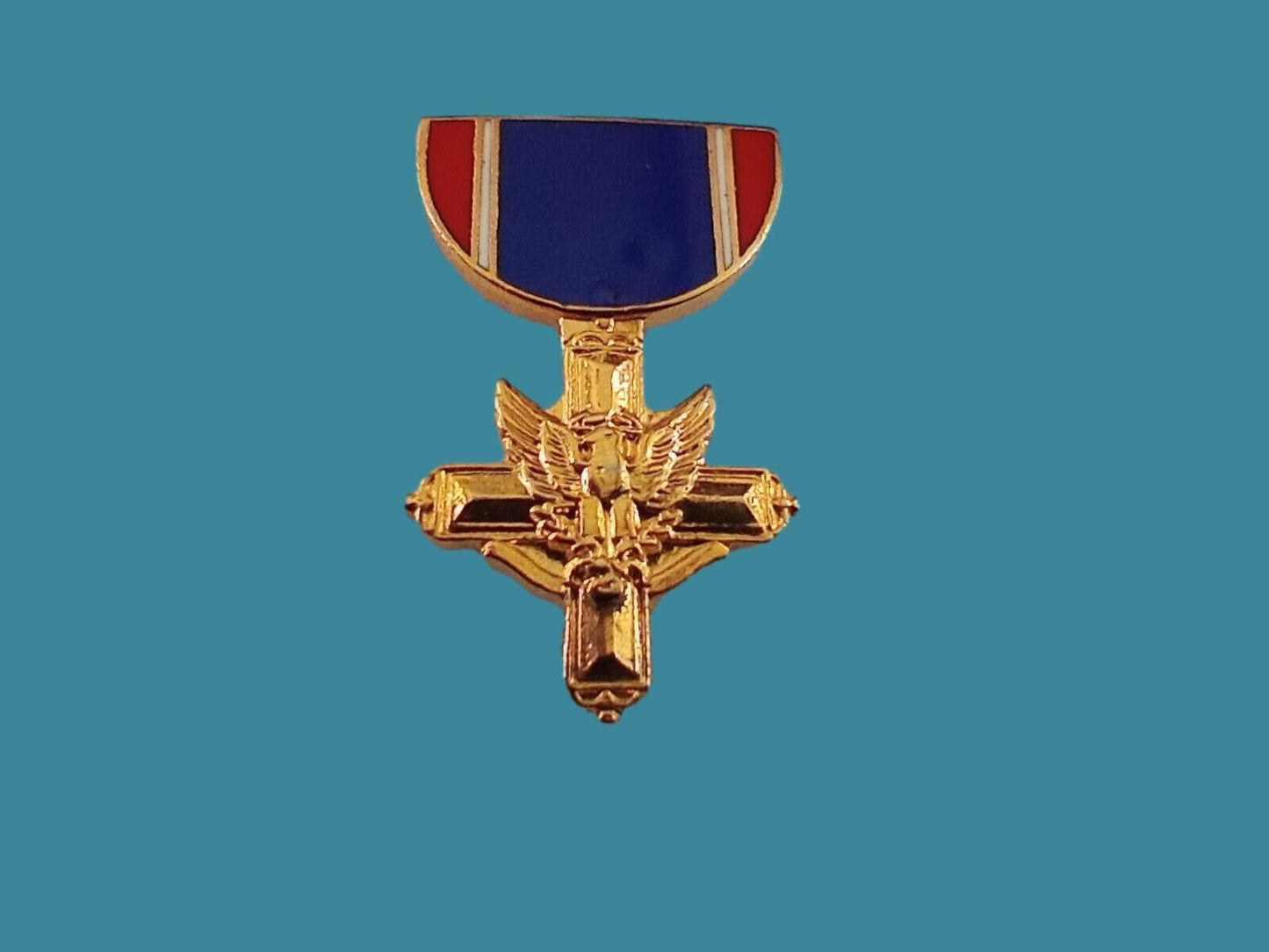 U.S MILITARY DISTINGUISHED SERVICE CROSS MEDAL HAT LAPEL PIN MINI SIZE 1 1/8"