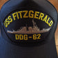 USS FITZGERALD DDG-62 NAVY SHIP HAT U.S MILITARY OFFICIAL BALL CAP U.S.A MADE