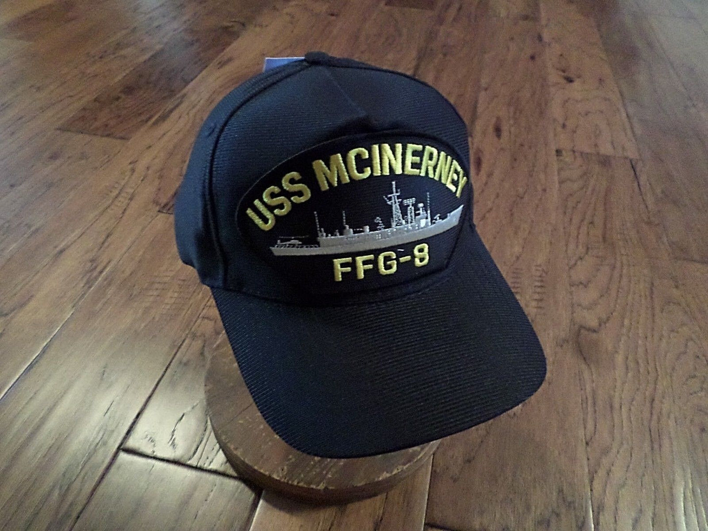 USS MCINERNEY FFG-8 NAVY SHIP HAT U.S MILITARY OFFICIAL BALL CAP U.S.A MADE