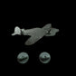 U.S MILITARY CURTISS P-40 WARHAWK FIGHTER PLANE HAT PIN BADGE U.S AIR CORPS