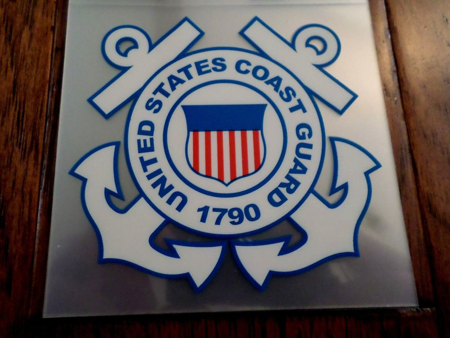 U.S COAST GUARD 1790 WINDOW DECAL STICKER 4.25" X 4" INCHES