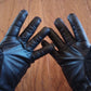 U.S MILITARY STYLE D-3A LEATHER GLOVES LIGHT WEIGHT SIZE 5 LARGE W/LINER