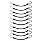 10 Pack 10" Heavy Duty Rubber Bungee Cords Tie Down Tarp Straps