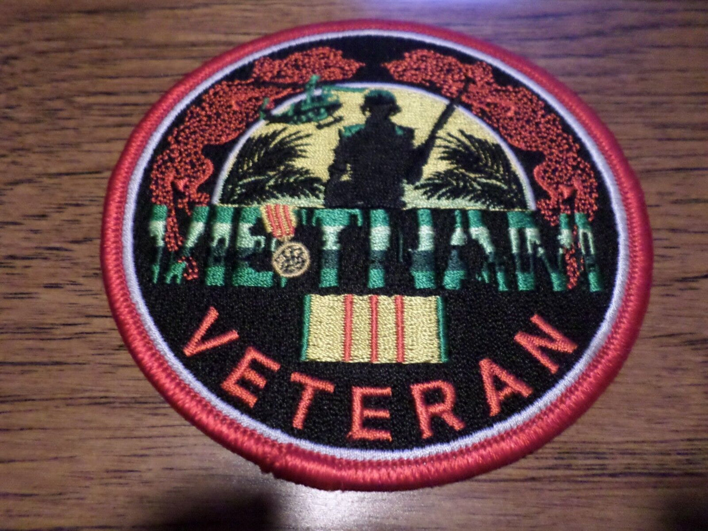 U.S MILITARY VIETNAM WAR VETERAN PATCH SIZE 4"X 4"