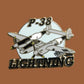 U.S MILITARY P-38 LIGHTNING FIGHTER PLANE HAT PIN BADGE ARMY AIR CORPS