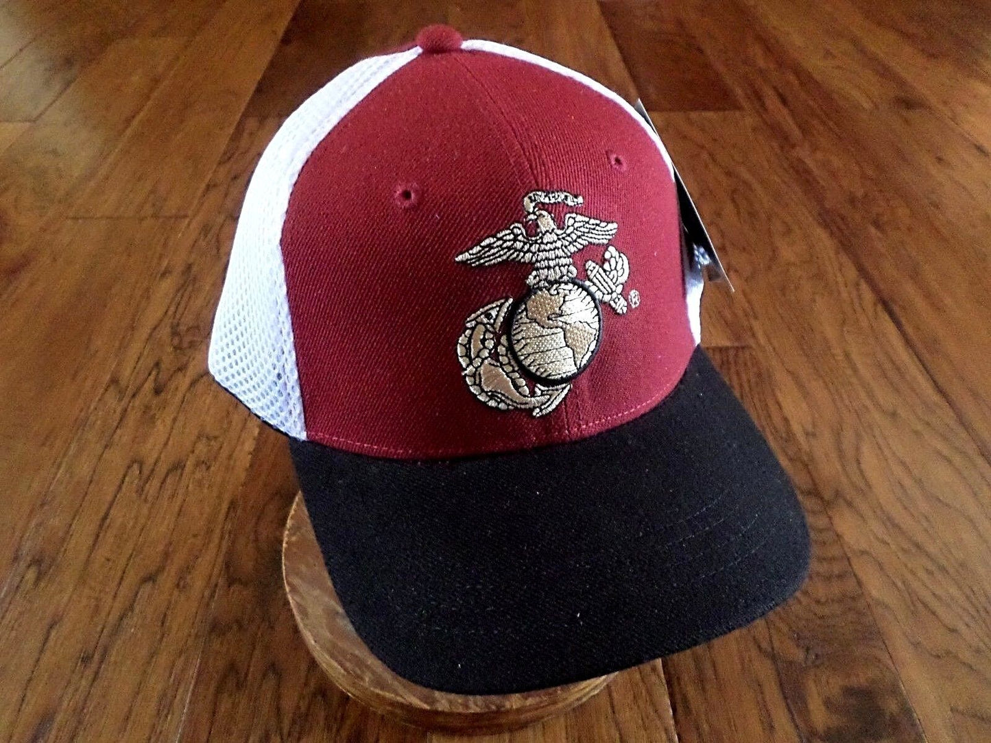 New U.S Military Marine Corps Hat Deluxe Mesh 3-D Embroidered USMC Baseball Cap