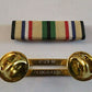 SOUTHWEST ASIA RIBBON WITH BRASS RIBBON HOLDER U.S MILITARY GULF WARS VETERAN