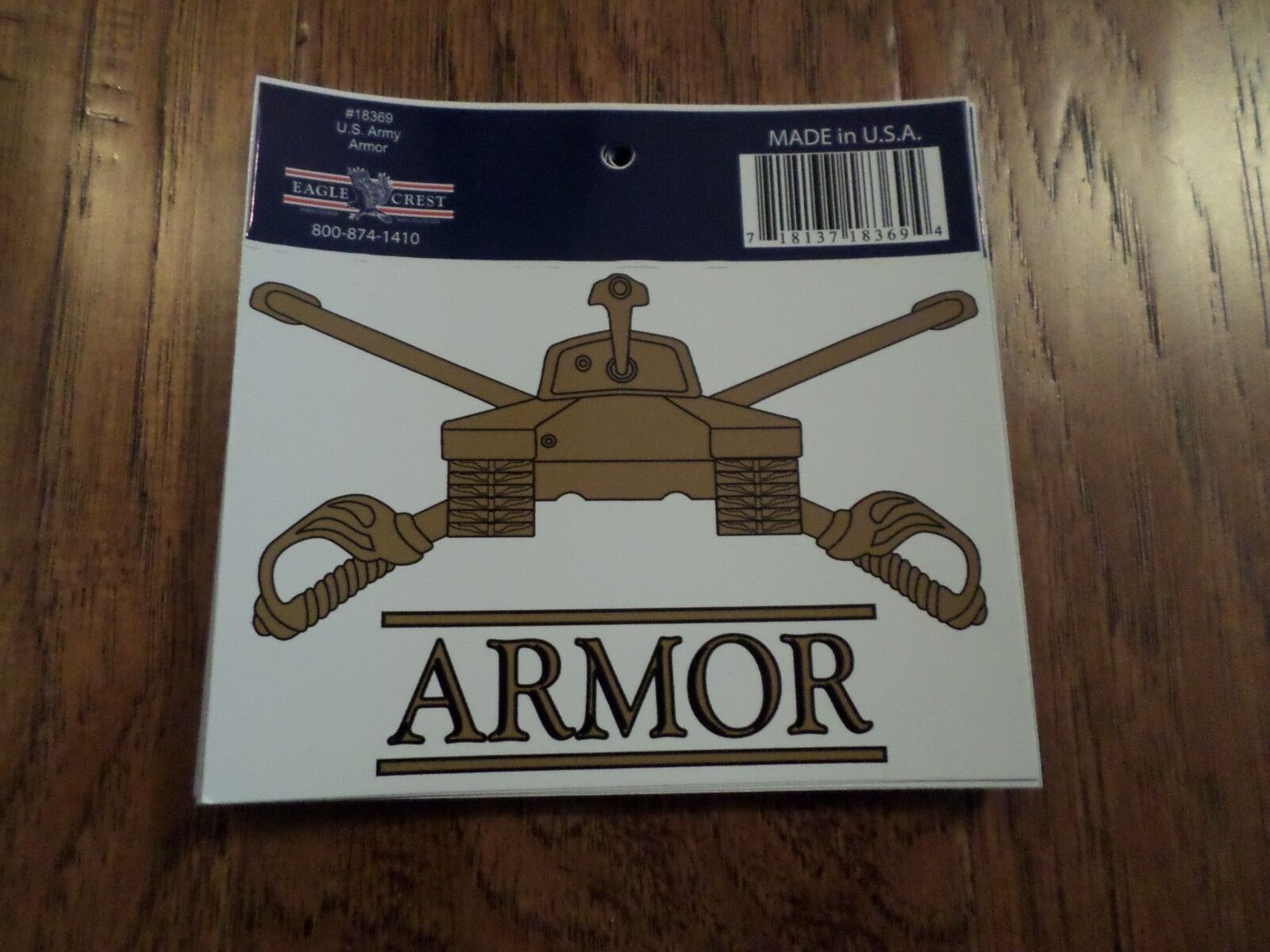 U.S MILITARY ARMY ARMORED WINDOW DECAL BUMPER STICKER U.S ARMOR U.S.A ...