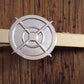 SNIPER SCOPE TIE BAR TIE TAC CLIP ON SILVER ON GOLD BAR U.S.A MADE
