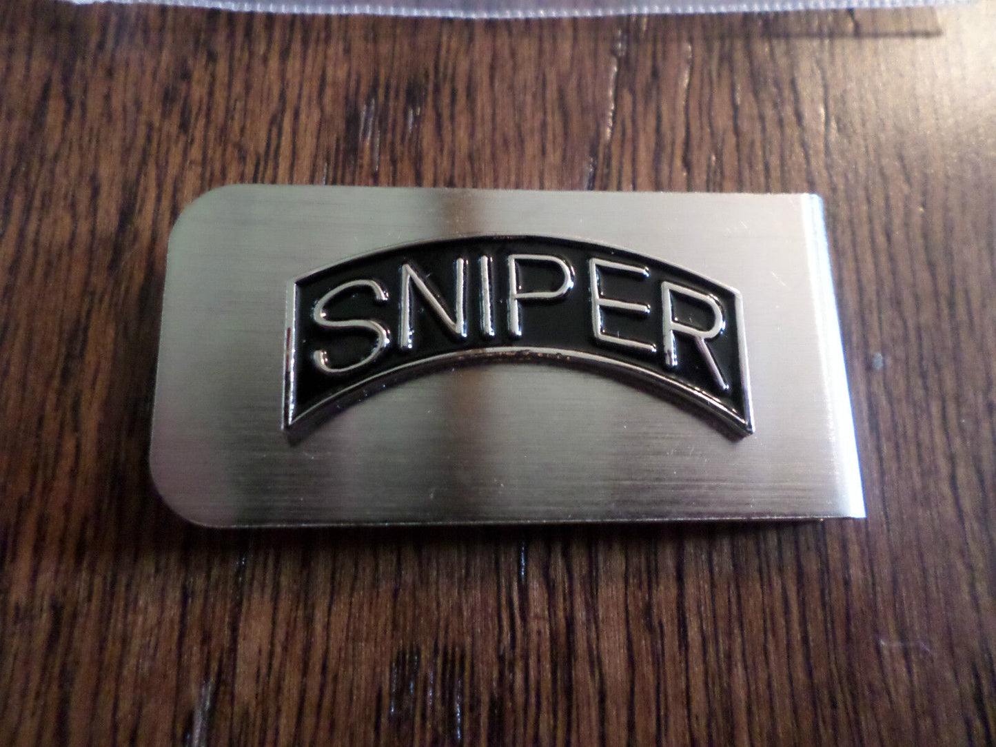 U.S MILITARY ARMY SNIPER METAL MONEY CLIP U.S.A MADE NEW IN BAGS