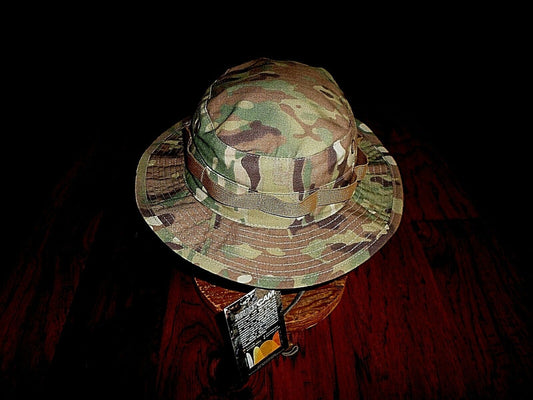 MULTICAM ARMY CAMOUFLAGE BOONIE HAT RIP STOP TYPE II HOT WEATHER HAT MEDIUM