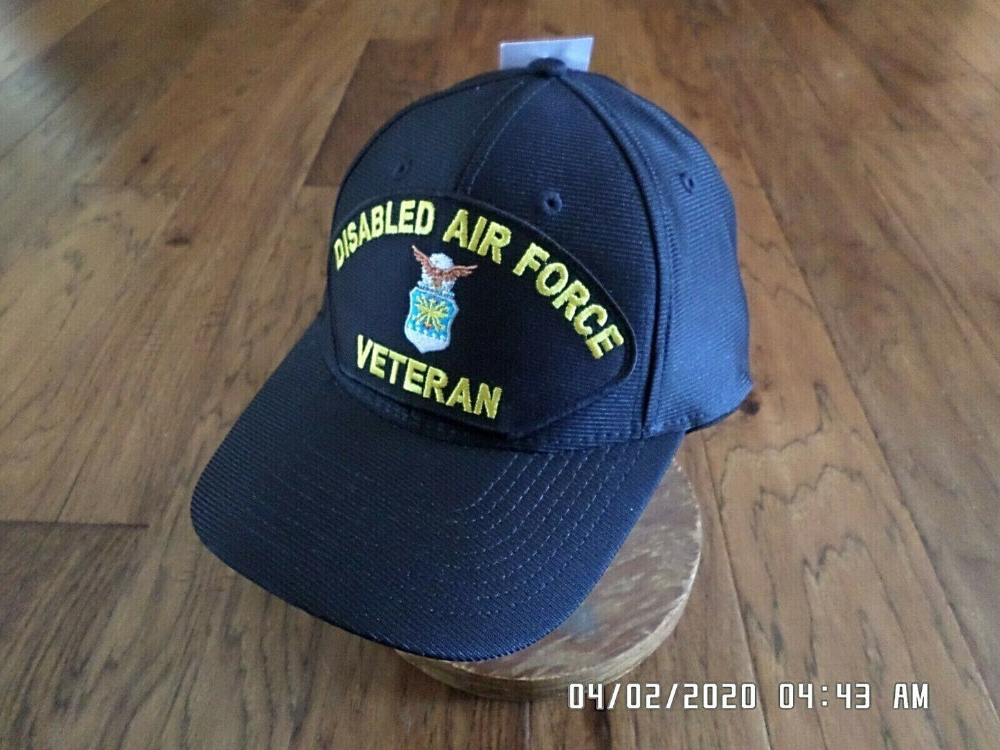 DISABLED AIR FORCE VETERAN HAT OFFICIAL U.S MILITARY BALL CAP USA MADE