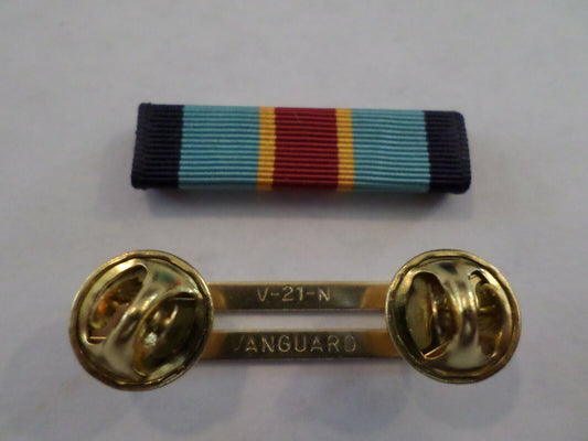 ARMY OVERSEAS SERVICE RIBBON WITH RIBBON HOLDER US MILITARY ISSUE VETERAN