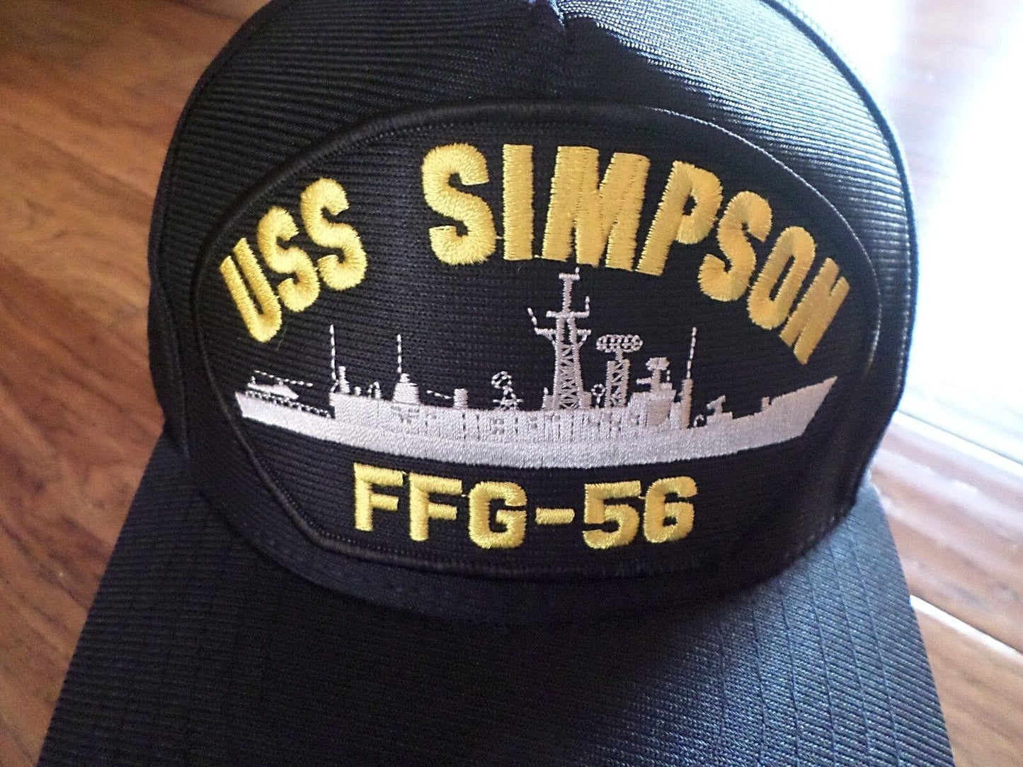 USS SIMPSON FFG-56 U.S NAVY SHIP HAT U.S MILITARY OFFICIAL BALL CAP U.S.A MADE